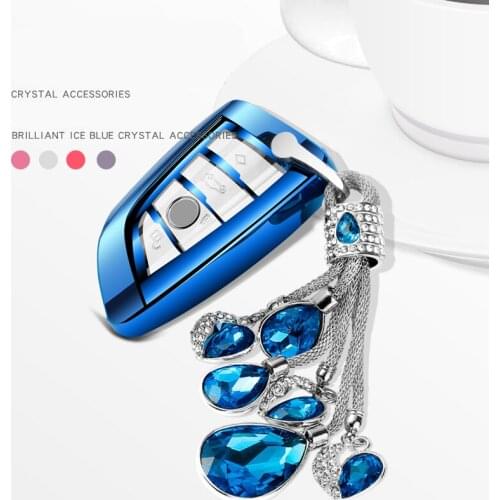 Scratch-resistant soft TPU car key housing key ring for BMW X5 F15 X6 F16 G30 7 series G11 F48 F39 key cover accessories covers