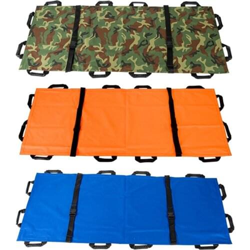 Thickened Canvas 12 Handles Soft First Aid Home Household Medical Stretcher With Handbag