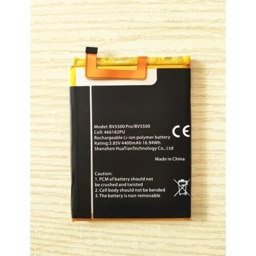 High Quality 3.85V 4400mAh for Blackview BV5500 Battery for Blackview BV5500 Pro Mobile Phone 466182PU battery