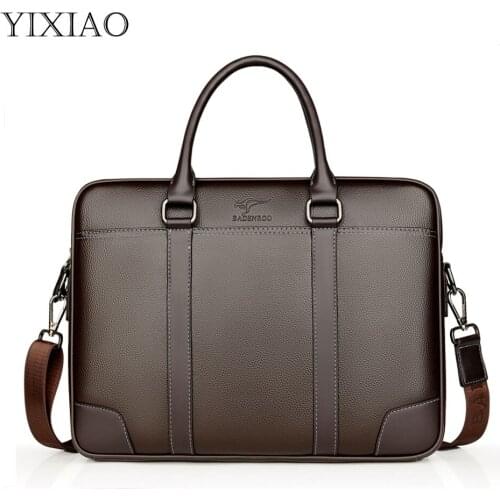 Мужские кожаные портфели YIXIAO China At AliExpress
