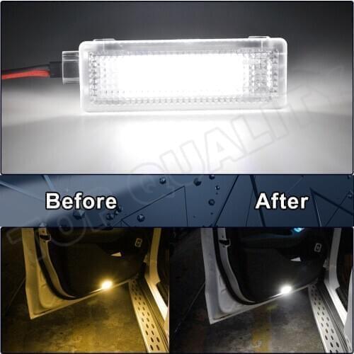12V LED Courtesy Footwell Under Door Lights Lamps For BMW E70 X5 F01 F02 F03 F04 E90 E91 E92 E83 X3 E84 E86 Z4 R50 R52 R53