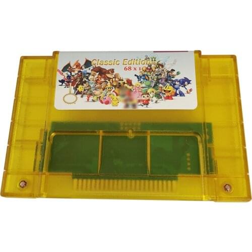 68 in Super NES Classic Game Cartridge With Box US Version English Language