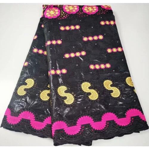 African Bazin Riche Fabric With Brode 2021 Latest Fashion Cotton Dry Embroidery Basin lace Fabric Guinea Brocade Fabrics 5Yards