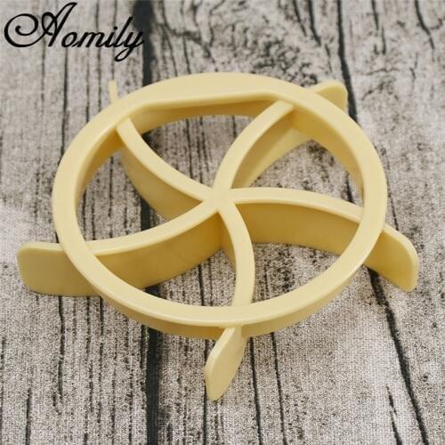 Aomily Bread Rolls Plastic Mold Fan Shaped Pastry Cutter Doughnut Cookies Press Bread Cake Biscuit Stamp Moulds Baking Tools