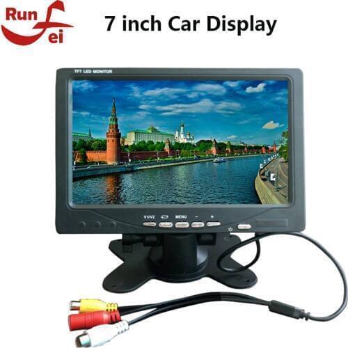 7 inch Car Display AV Car Monitor Portable Display support PAL / NTSC Video Input 800x480 Car TV