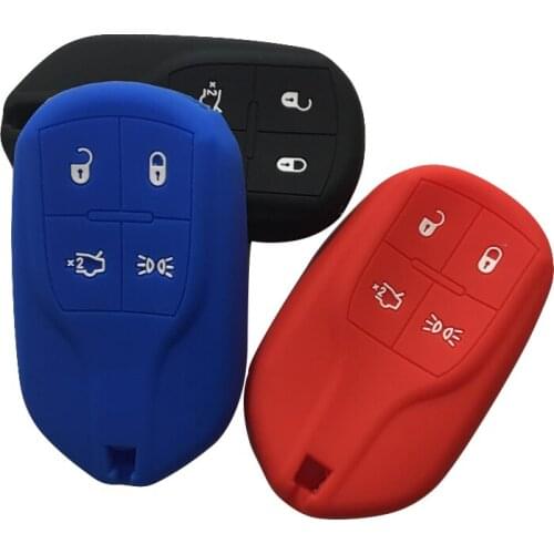 Silica Gel Key Cover For Maserati Ghibli Quattroporte Granturismo Ghibli Spoiler Levante Coolest Cover Case For Keychain Alarm