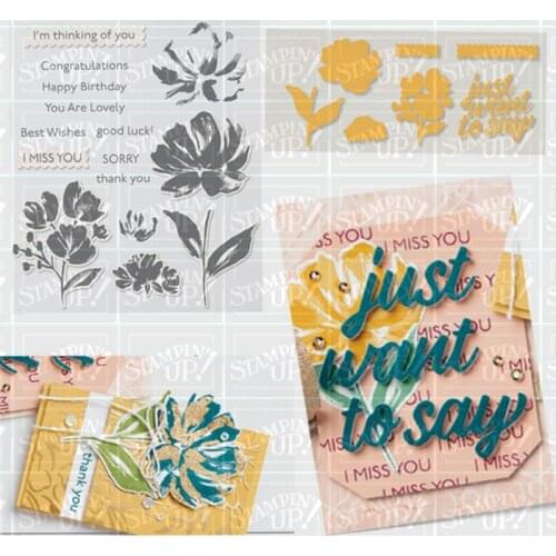 Flower Metal Cutting Dies and Stamps Stencils for DIY Scrapbooking/photo album Decorative Embossing DIY Paper Cards