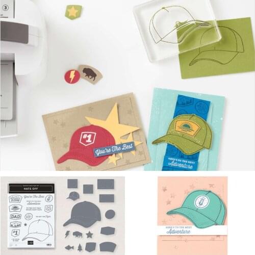 Hat Label DAD New Metal Cutting Dice And Stamps Stencils For Scrapbooking Stamps Embossing Mold Diy Paper Cards Craft Cutting