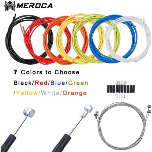 MEROCA Mountain Bike Brake / Speed Shift Cable Kit 2m 2.5m Road Bike BMX High Quality Brake Cable Speed Cable