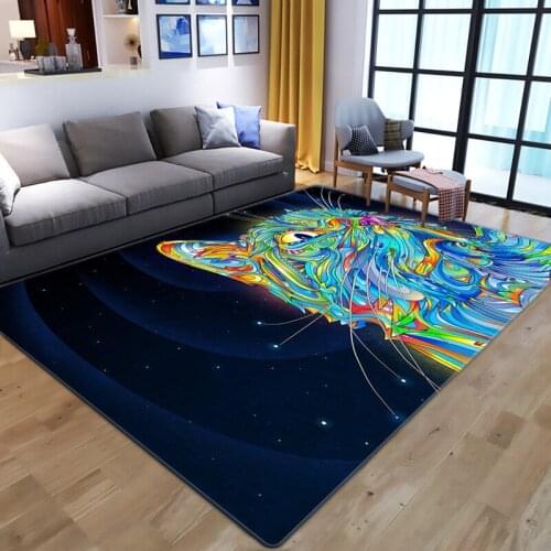 New 3D printing carpet living room bedroom decoration carpet baby crawling floor mat flannel childrens room play area carpet