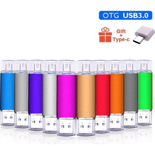 Hotsale High Speed OTG USB Flash Drive 3.0 Type C Pen Drive 512GB 256GB 128GB 64GB Memoria USB Stick 3.0 Pendrive Type-C Device