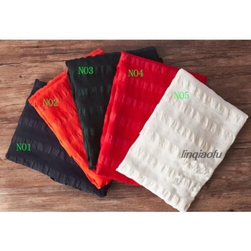 Linen fabric brand linen striped orange red fabric High-end linen fabric