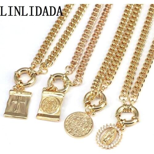 5Pcs Fashion San Benito pendants necklace cz jesus cross pendants Religious jewelry for women