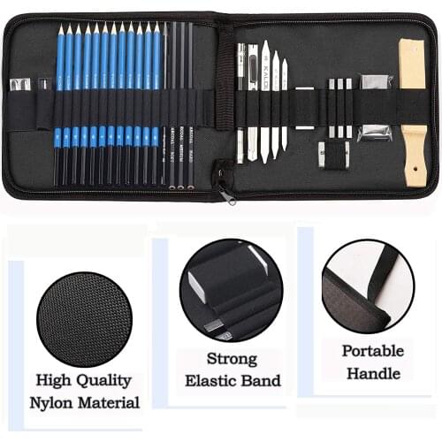 33 Pieces Professional Drawing Sketching Pencils set,sketch Pencils, Drawing Supplies Perfect for Artists and Beginners pencil