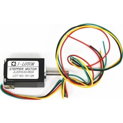 NEMA8 20BYG33 1.8° 3.9VDC 0.6Amp 20mN.m 2-Phase 4-Wries Small Hybrid Step Stepper Motor JL20STH33-0604A For 3D Printer and Robot