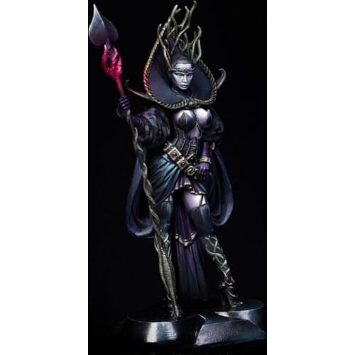 New Unassembled 1/24 75mm The fantasy girl Fantasy Warrior standing 75mm Figures Resin Kit DIY Toys Unpainted kits