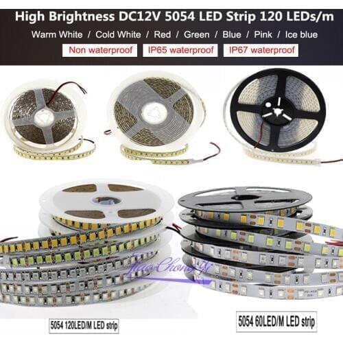 New arrived Brighter LED Strip 5054 DC12V Flexible LED Light & RGB LED Strip 5050, 5054 is the Upgrade of 5050