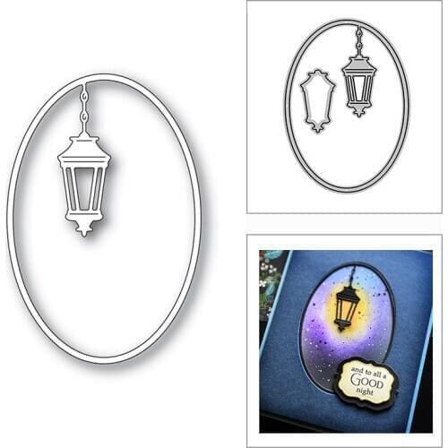 New Light Chandelier Oval Frame 2020 Metal Cutting Dies for DIY Scrapbooking and Card Making Decorative Embossing Craft No Stamp