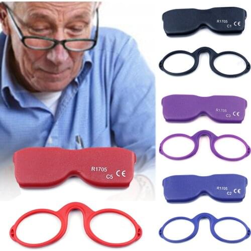 Portable Soft Silicone Armless Reading Glasses for Men Women Hanging Neck Resin Reading Glasses LB
