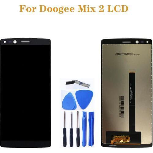 Original DISPLAY for Doogee Mix 2 LCD + touch screen digitizer replacement Doogee Mix 2 LCD display repair parts +tools