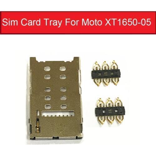 Sim Card Slot Socket For Motorola Moto Z Driod XT1650-05 Inner Sim Card Tray Cover Connector Adapter Replacement Repair Parts