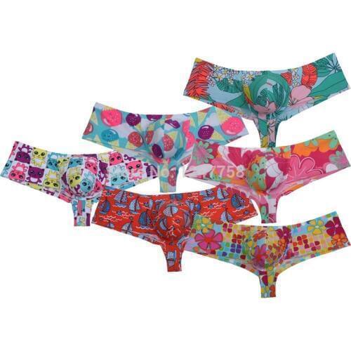 Sexy Boxer Men Cheeky Shorts Bokserki Massclusive Brazilian Bikini Underwear Trunks Boxer Homme