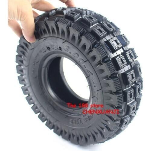 Good quality 3.00-4 Scooter tyre with inner tube Mini ATV wheel tyre For Front Rear Wheel Tires Off Road pattern Wheel Tires