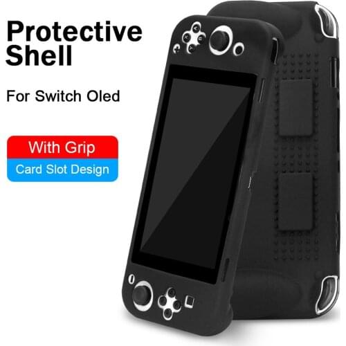 Silicone Protective Cover Anti-slip Case For Nintendo Switch OLED Case Shell Console Controller Accessories Anti-Scratch Cover