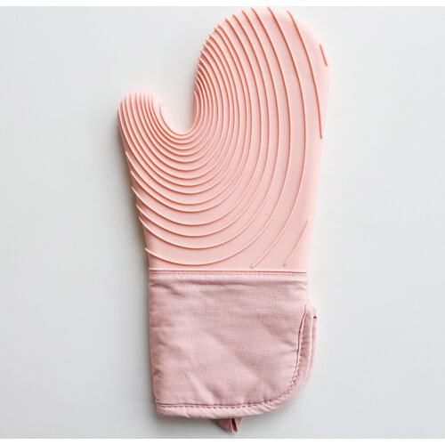 Nordic Style Microwave Oven Mitts Heat Insulation Anti-hot Silicone Gloves Home Kitchen Dish Bowl Holder