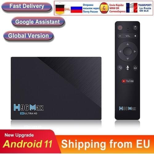 Smart TV BOX H96MAX Android 11 RK3566 Quad-Core 64bit 8K Dual Wifi BT Media player Play Store Free App Fast Set top BOX Iptv