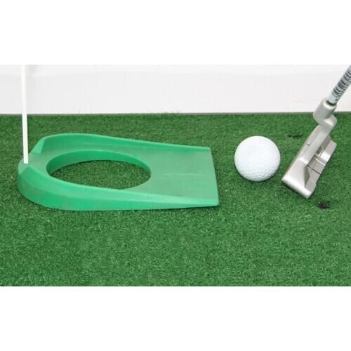 Outdoor Indoor Golfer Putting Disc Cup With Hole Flag Practice Training Tool Golf Auxiliary Swing Trainer Training Aids
