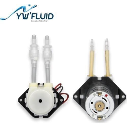 YWfluid 12v/24v Mini peristaltic pump with dc motor used for Drinks dispensing or Fermentation equipment