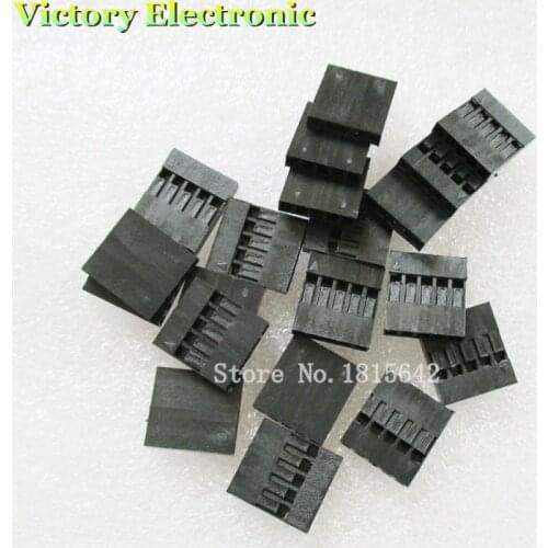 100PCS/Lot Dupont Head 2.54mm 5P 1X5P Dupont Plastic Shell Pin Head Connector Jumper Wire Cable Housing Plug Female