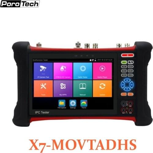 1080P 8MP Analog IP camera tester monitor support AHD+CVI+TVI+SDI Digital Multimeter Cable tracer RJ45 UTP cable HDMI in/out X7