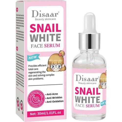 30ml Snail Anti-Aging Whiting Brighten Face Serum Repair Skin Care Essence Moisturizing Brighten Skin Tone Face Essence