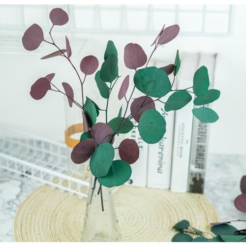 5pcs Eucalyptus Leaves Christmas Garlands Home Decor Flowers Real Plants Apple Eucalyptus Easter Wreath Wedding Table Decoration