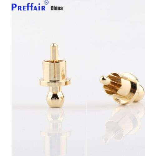 8Pieces CA7006G Gold Plated RCA Cap Plug Short-Circuit Socket Phono Connector