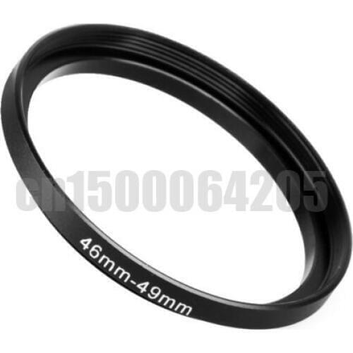 Free shipping 2pcs Black Step Up Filter Ring 46mm to 49mm 46mm-49mm 46-49mm