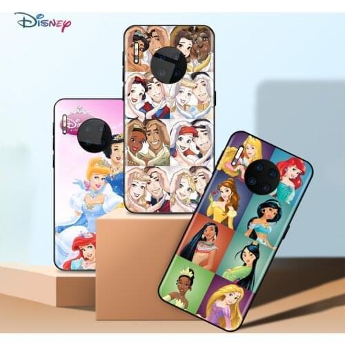 Disney Cartoon Animation Character Princess Collection For Huawei Mate 40 RS Porsche Design 30 20 X 10 Lite Pro Plus Phone Case