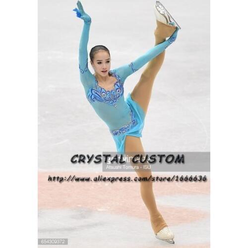 Crystal Custom Figure Skating Dresses Girls New Brand Ice Skating Dresses For Competition DR4594