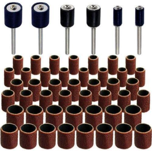 Jumbo 51pc Drum Sanding Kit - Fits Dremel - Includes Rubber Drum Mandrels - 1/2, 3/8 & 1/4 inch