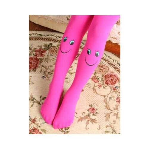 Girls Tights 3-8 Years Girls Smiley Printed Pants Childrens Tights New Autumn Smiley Pattern Kids Tights 11 Colors Girl Tights