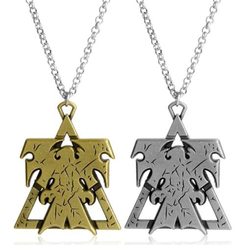 MQCHUN Star Craft Wings of Liberty Terran Metal Pendant Necklace