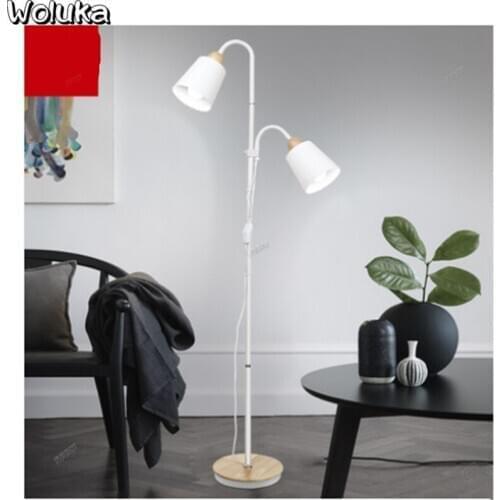 Two head headlamp living room floor lamp bedroom headrest eye protection LED remote control simple CD50 W06