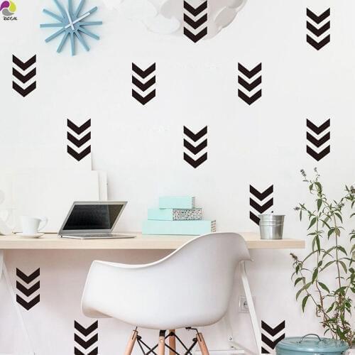 Arrow Pattern Wall Sticker Baby Nursery Kids Room Geometric Arrow Tree Wall Decal Children room Bedroom Vinyl Home Decor Art DIY