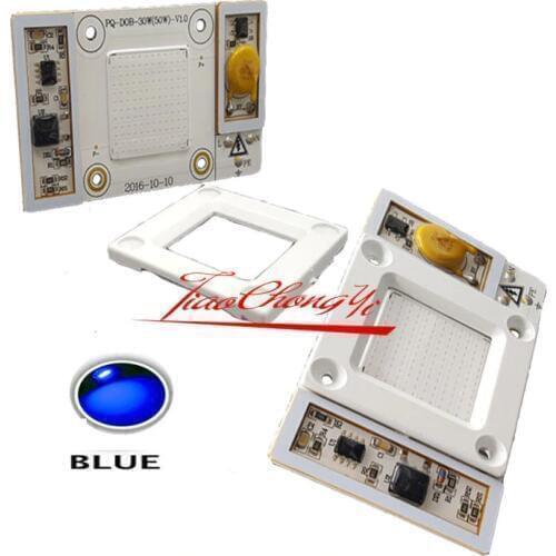 NEW 1pcs AC110V High Power 50W led chip built-in driver Royal Blue 445-450nm LED