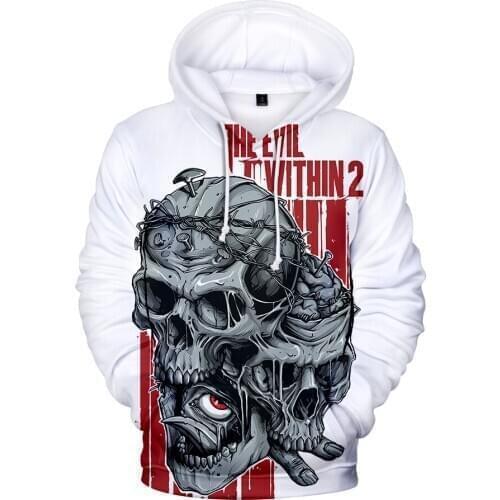 Sidno Hot Sale Skull 3D Hoodies Men/women Fall Popular Personality Anime Hoodie 3D Print Skull Mens Hoodies Cool Sweatshirts