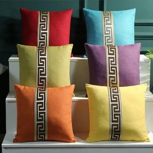 Simple European Style Throw Pillow Mahogany Sofa Cushion Luxury Throw Pillow Chair Backrest Fashion Waist Pillow with Filler