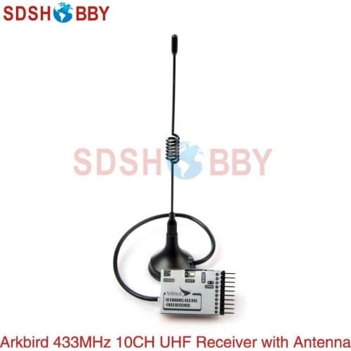 Arkbird 433MHz 10CH FHSS Receiver with Antenna for Arkbird-LRS UHF System