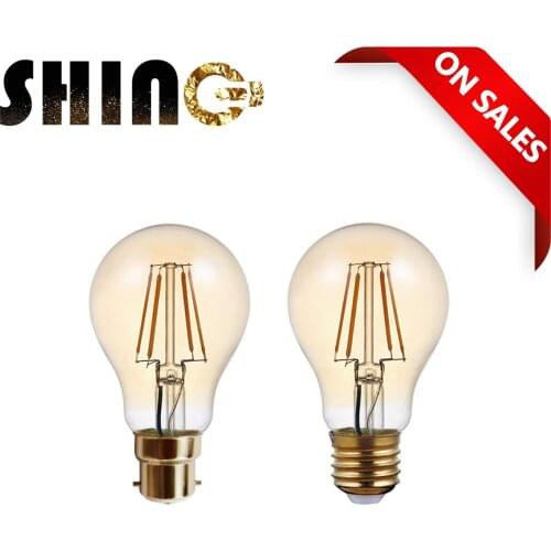 Retro Vintage Edison Bulb E27 B22 220v Ampoule Vintage Bulb Edison Lamp Filament Incandescent Light Bulb Retro Lamp Indoor Decor
